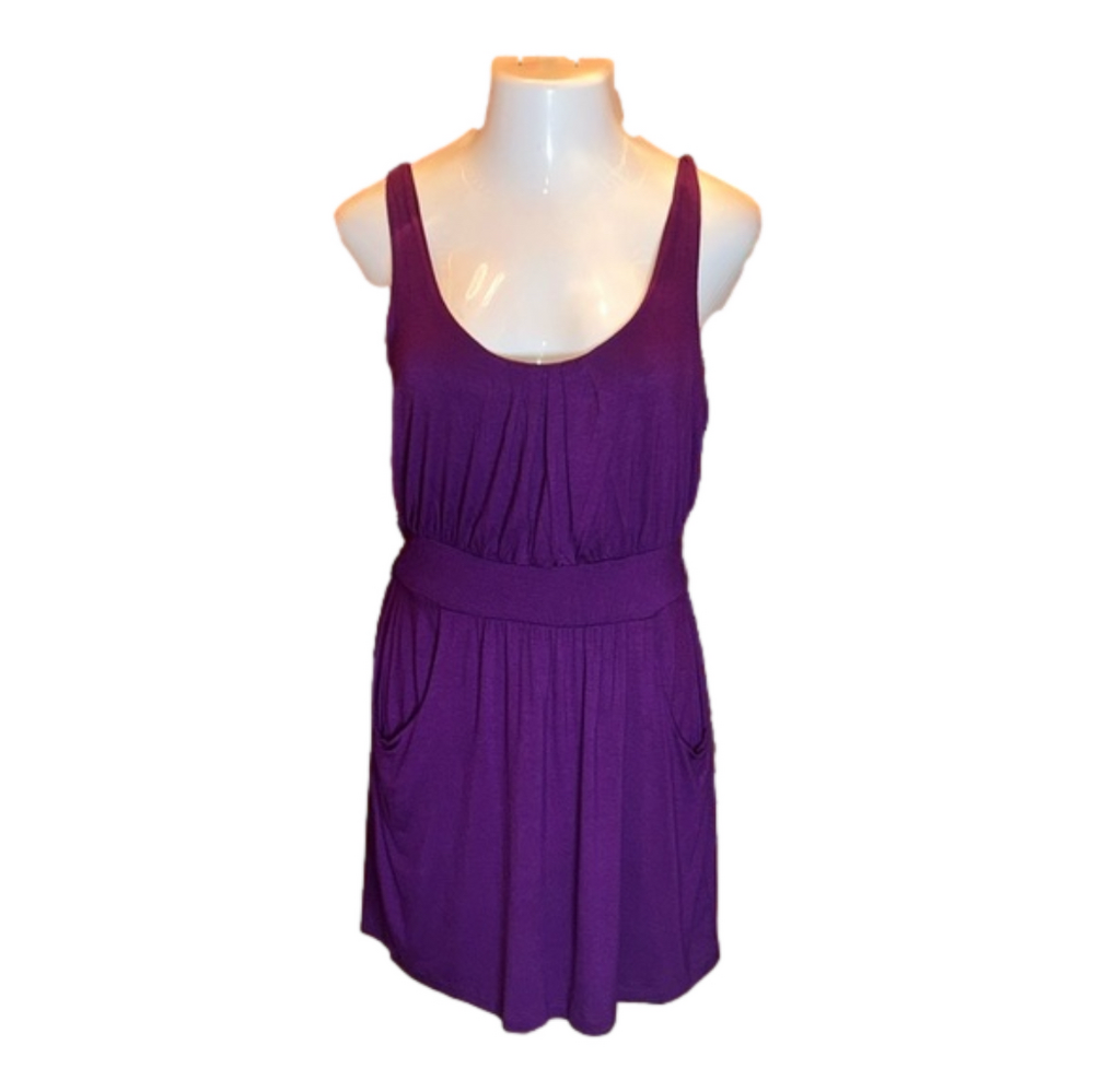CHARLOTTE RUSSE “Later” Purple Sundress with Pockets Size XL, NWT!